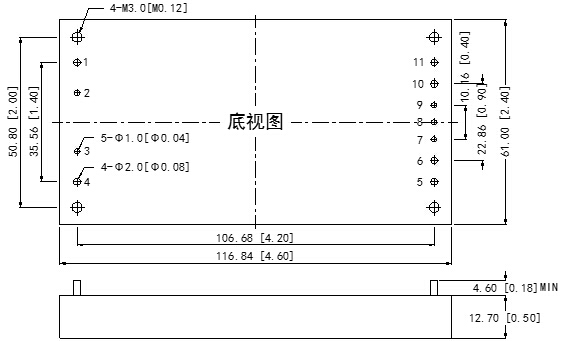 DC-DC鐵路(lù)電源模塊WDFT300-400系列(300-400W)